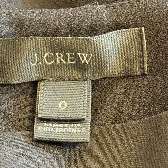 J Crew Wrap Dress Black 365 Crepe Classic Career Office Date Night Size 0 #H6292 - Picture 4 of 15